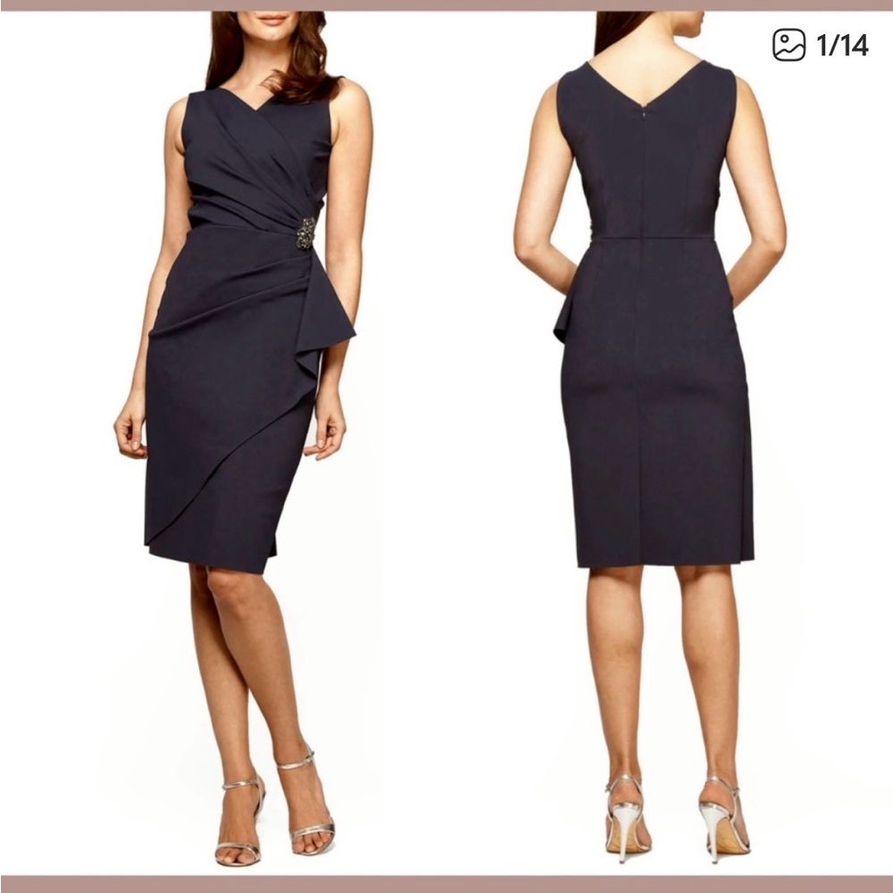 Elegant Charcoal Sleeveless Dress